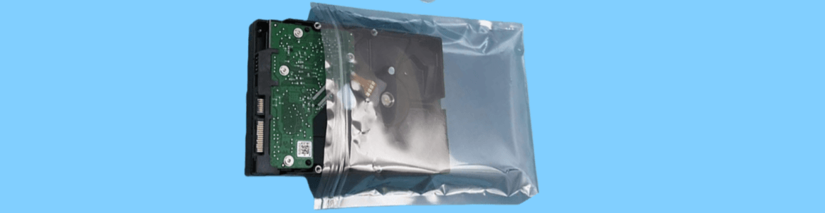 Electronic components in moisture barrier pouches